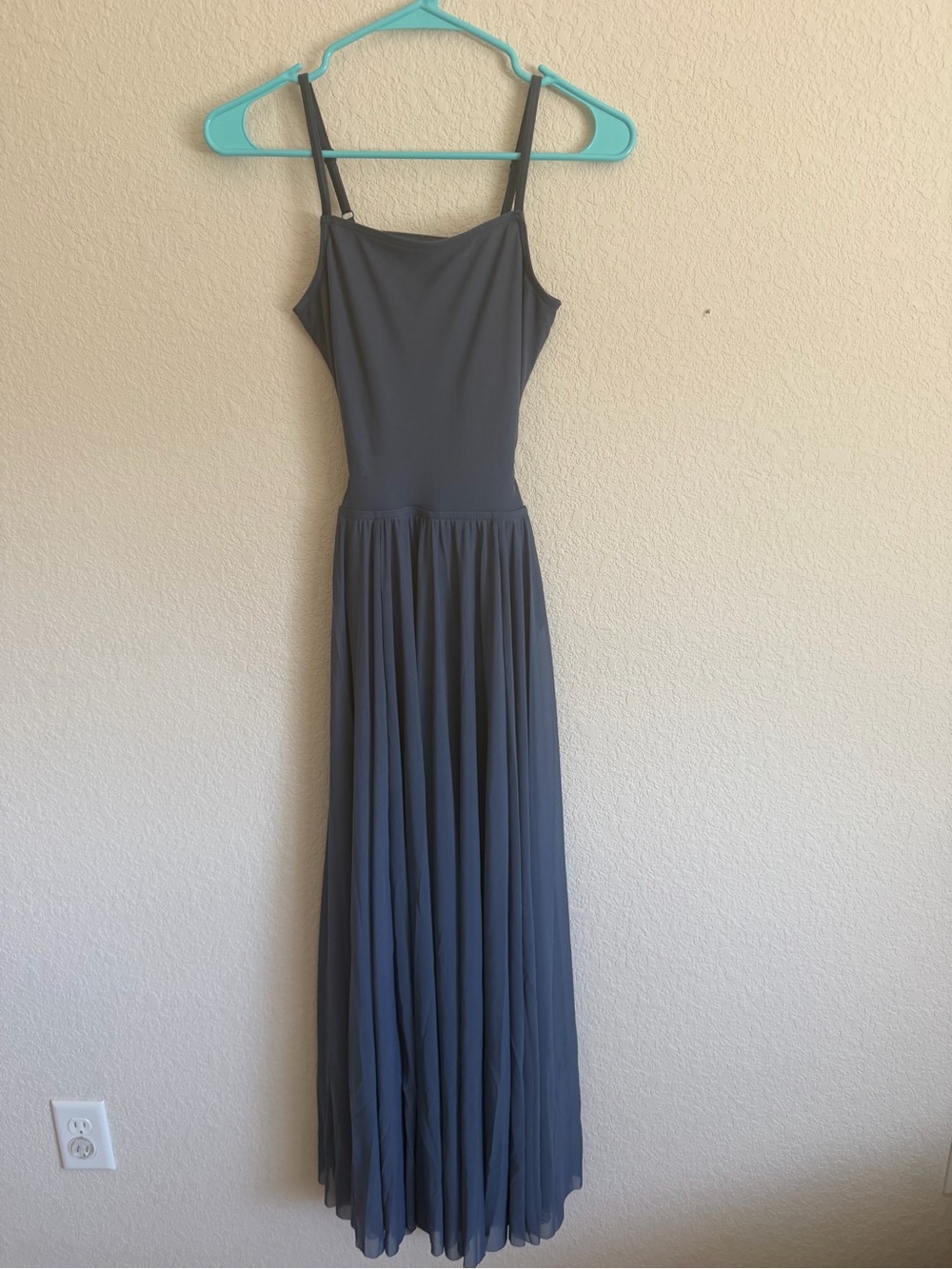 Classic Navy Spaghetti-Strap lyrical dance costume